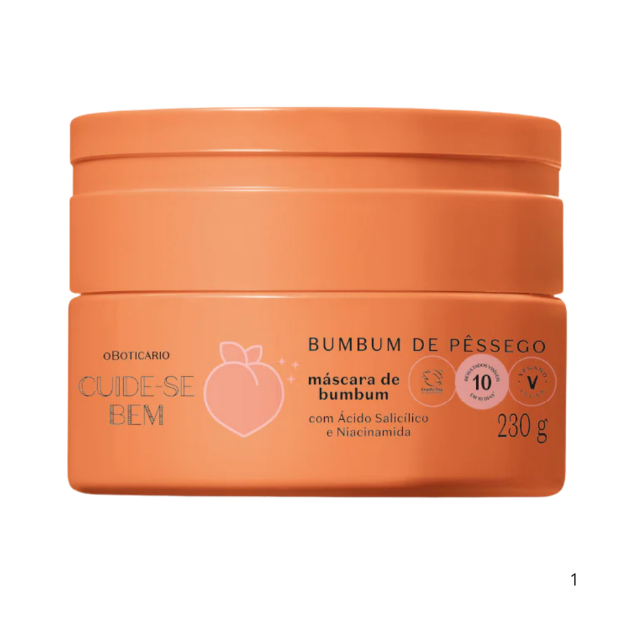 Máscara de Hidratação para Bumbum de Pêssego 230g - O Boticário
