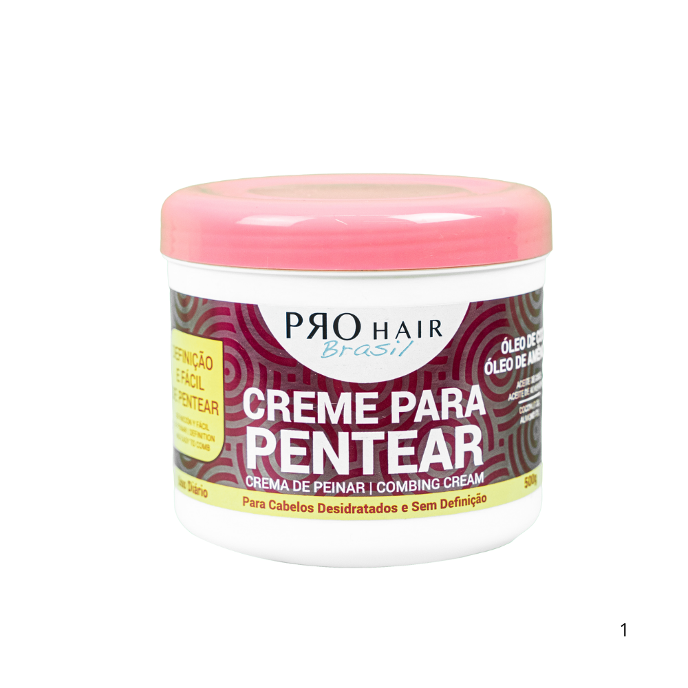 Creme de Pentear Óleo de Coco e Amêndoas 500g - Pro Hair Brasil