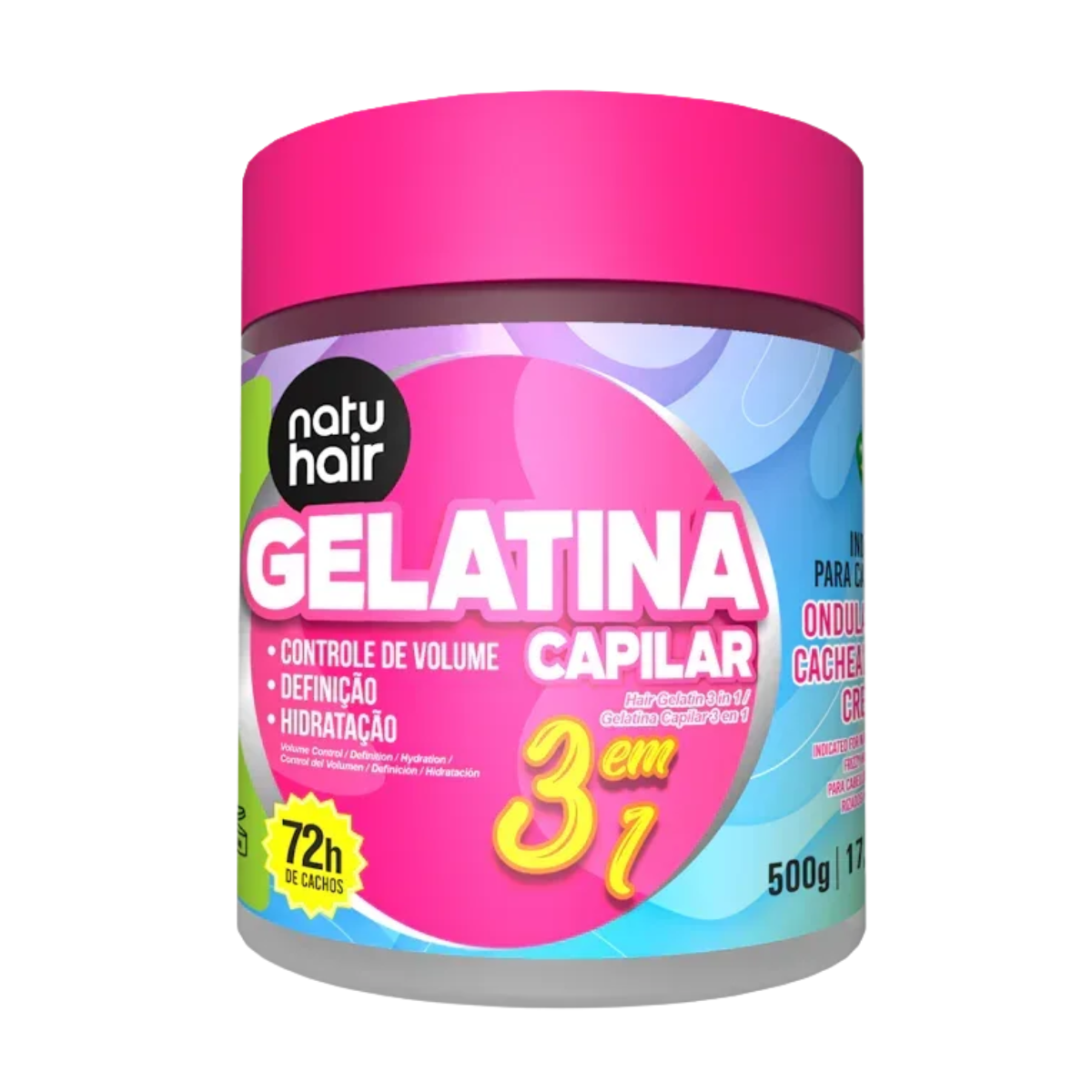 NatuHair Gelatina S.O.S 3 Em 1 500g - NatuHair