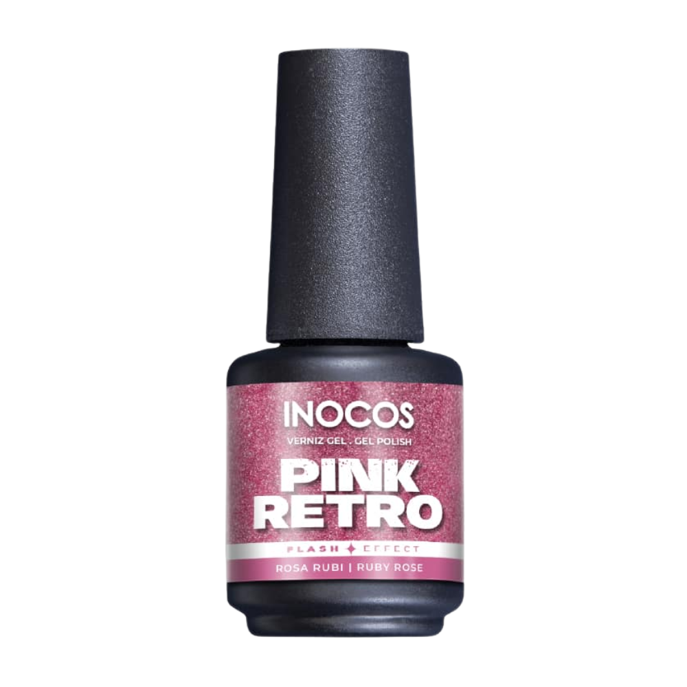 Verniz Gel FB4 Pink Retro 15ml - Inocos