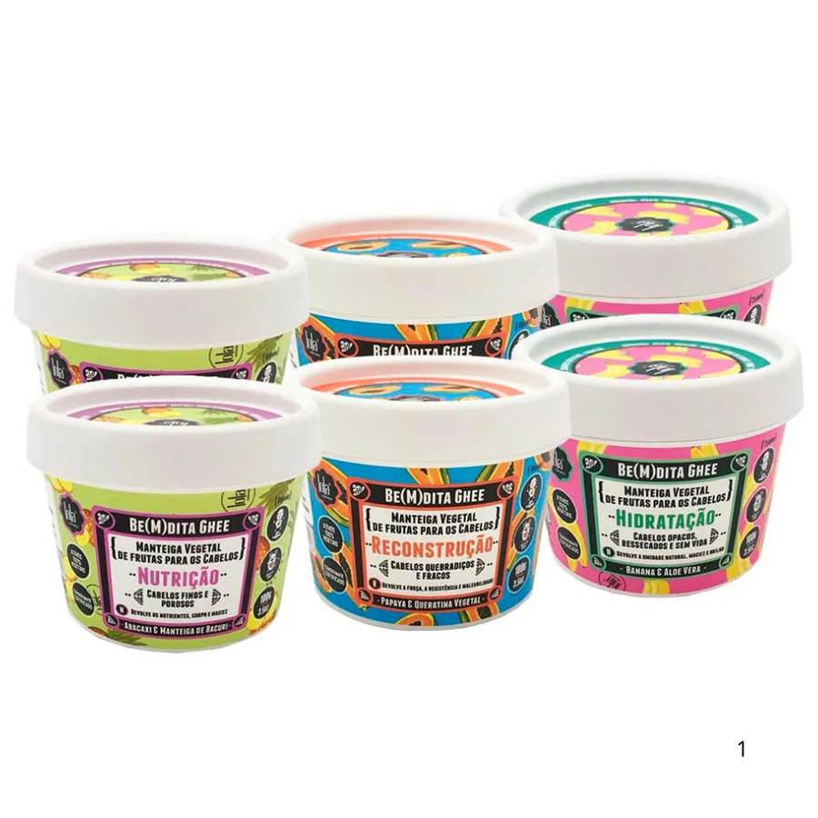 Kit Lola From Rio Cronograma Capilar Be(M)dita Ghee Duo (6 Produtos)