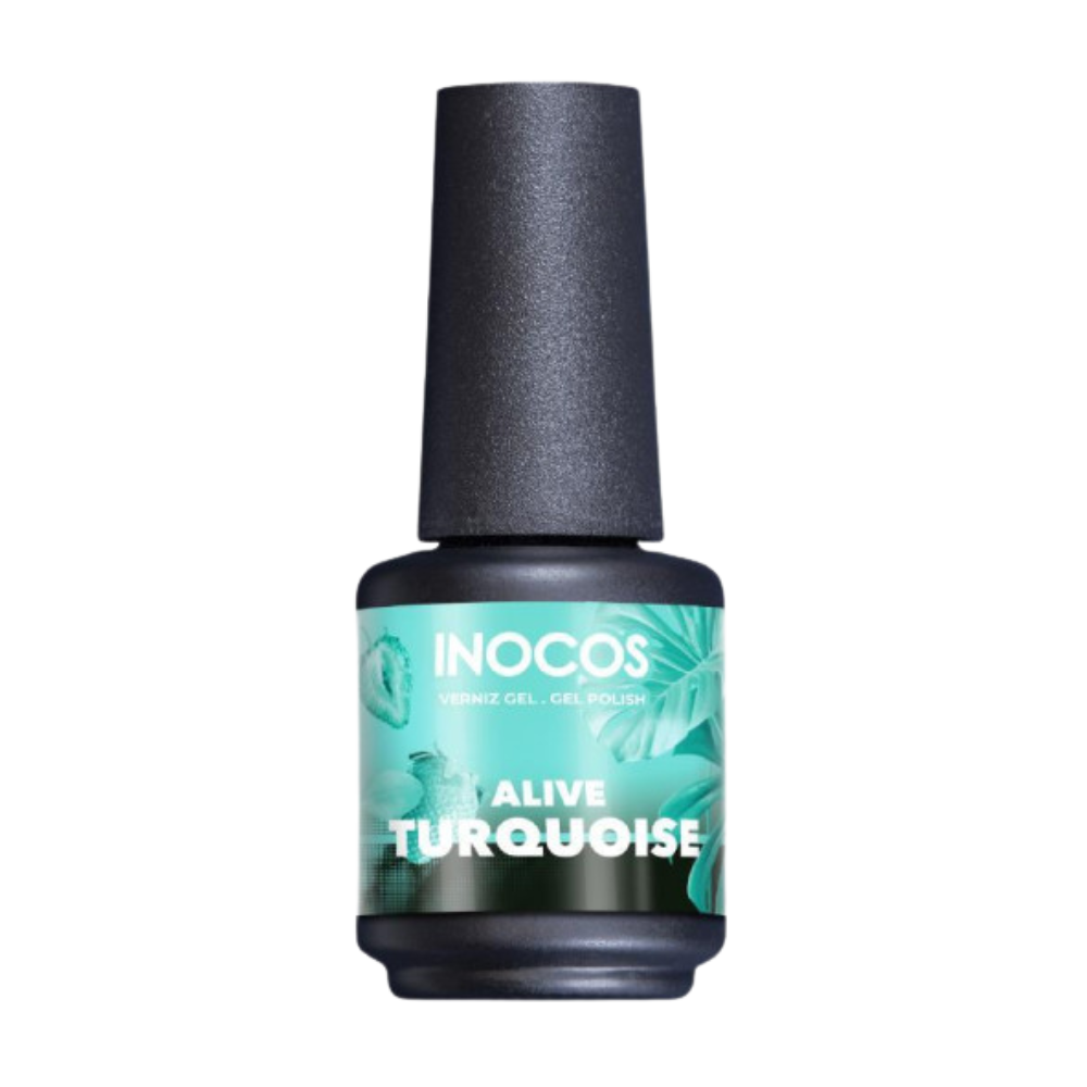 Verniz Gel CF1 Alive Turquoise 15ml - Inocos