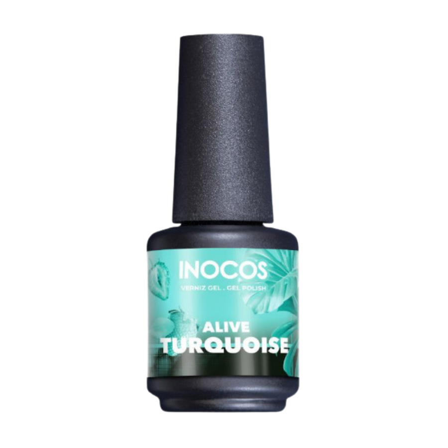 Verniz Gel CF1 Alive Turquoise 15ml - Inocos