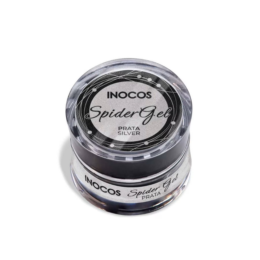 Spider Gel Prata Metálico 5ml - Inocos