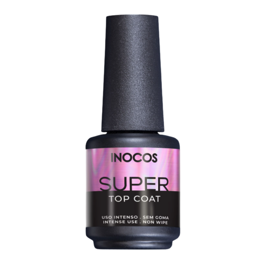 Verniz Gel Super Top Coat 15ml - Inocos