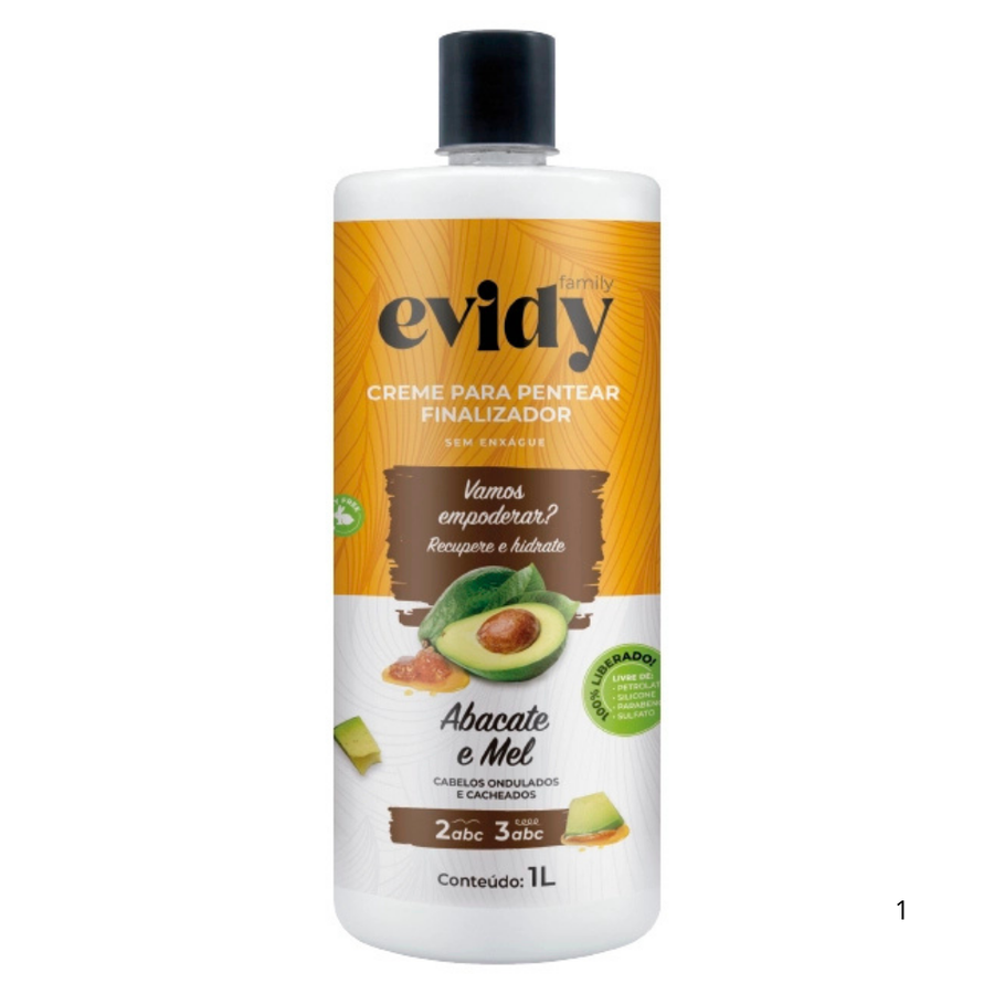 RickyParodi-Creme Para Pentear Evidy Abacate E Mel 1000ml
