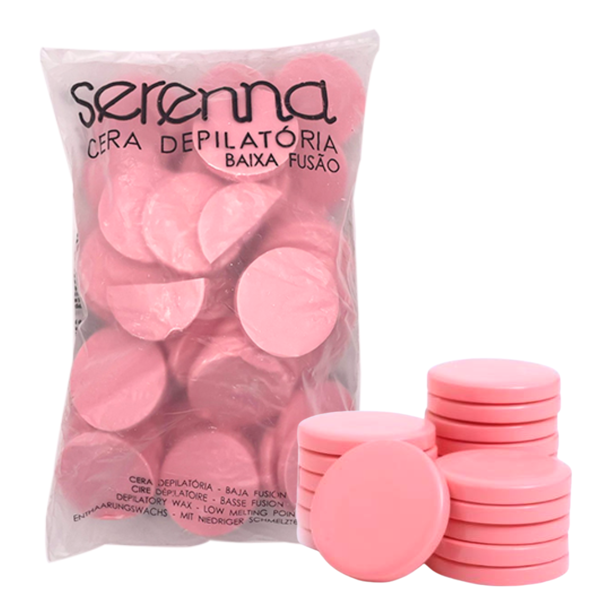 Cera Depilatória em Disco Rosa 1Kg - Serenna