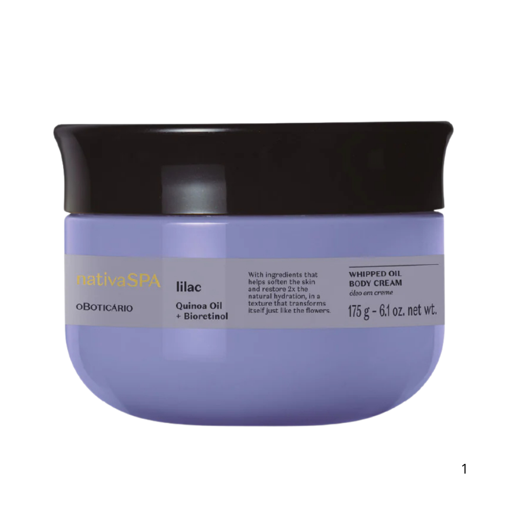 Óleo em Creme Hidratante Corporal Lilac Nativa Spa 175g - O Boticário