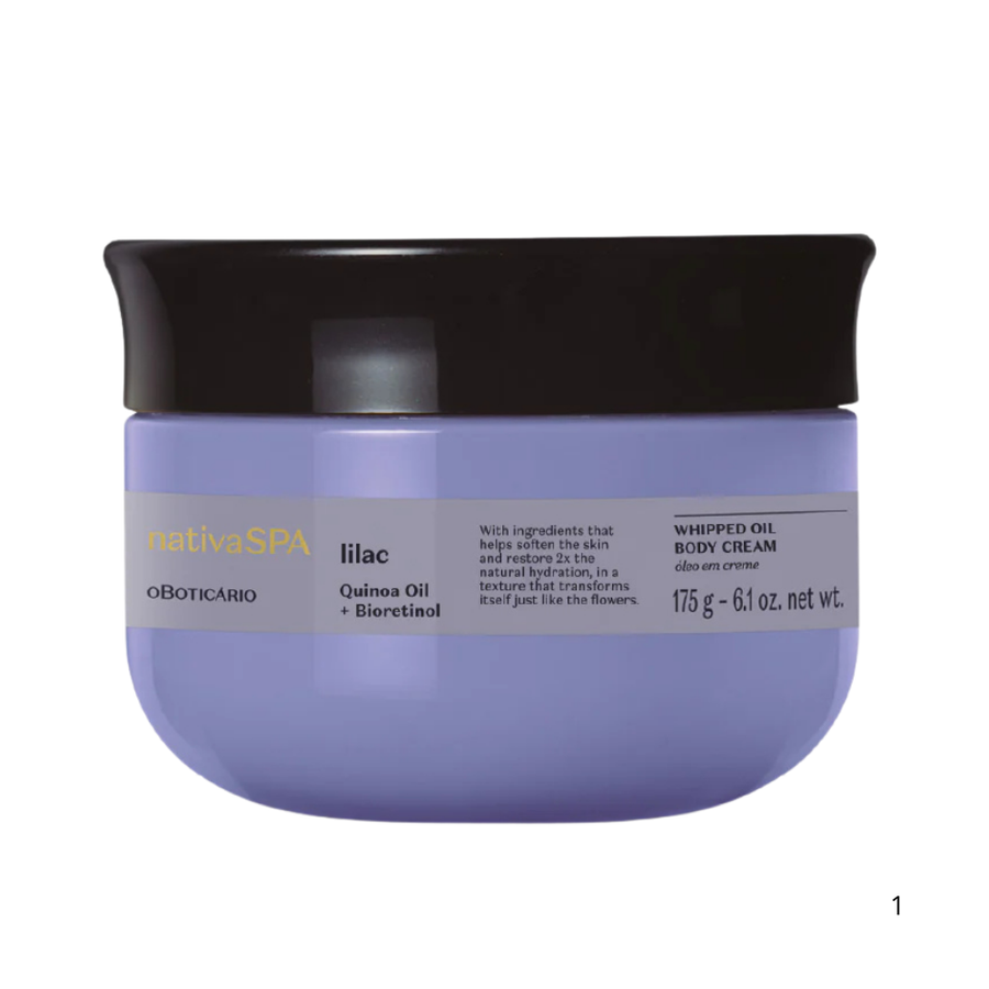 Óleo em Creme Hidratante Corporal Lilac Nativa Spa 175g - O Boticário