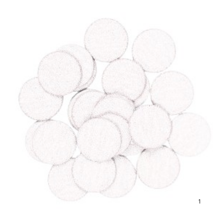 Recargas de Discos Adesivos 15mm Circulares 150 50 Unidades - Purple