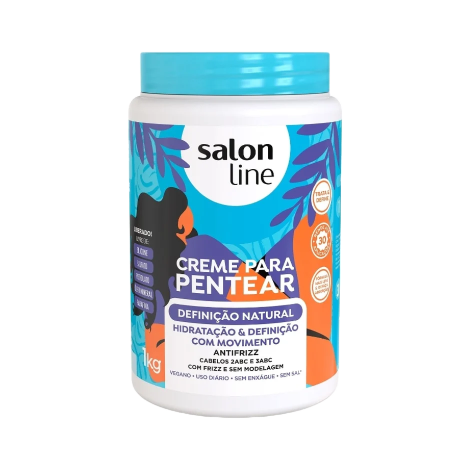 Salon Line Creme Para Pentear Definição Natural 1kg