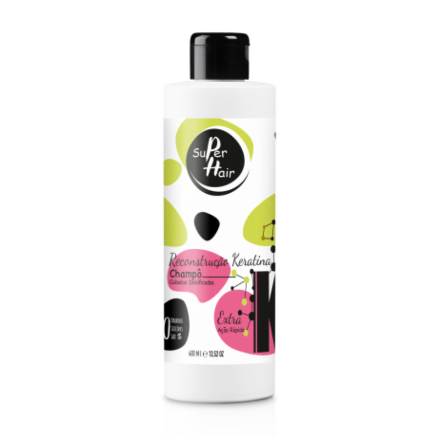 Shampoo Reconstrução Keratina Cabelos Danifiados 400ml - Real Natura
