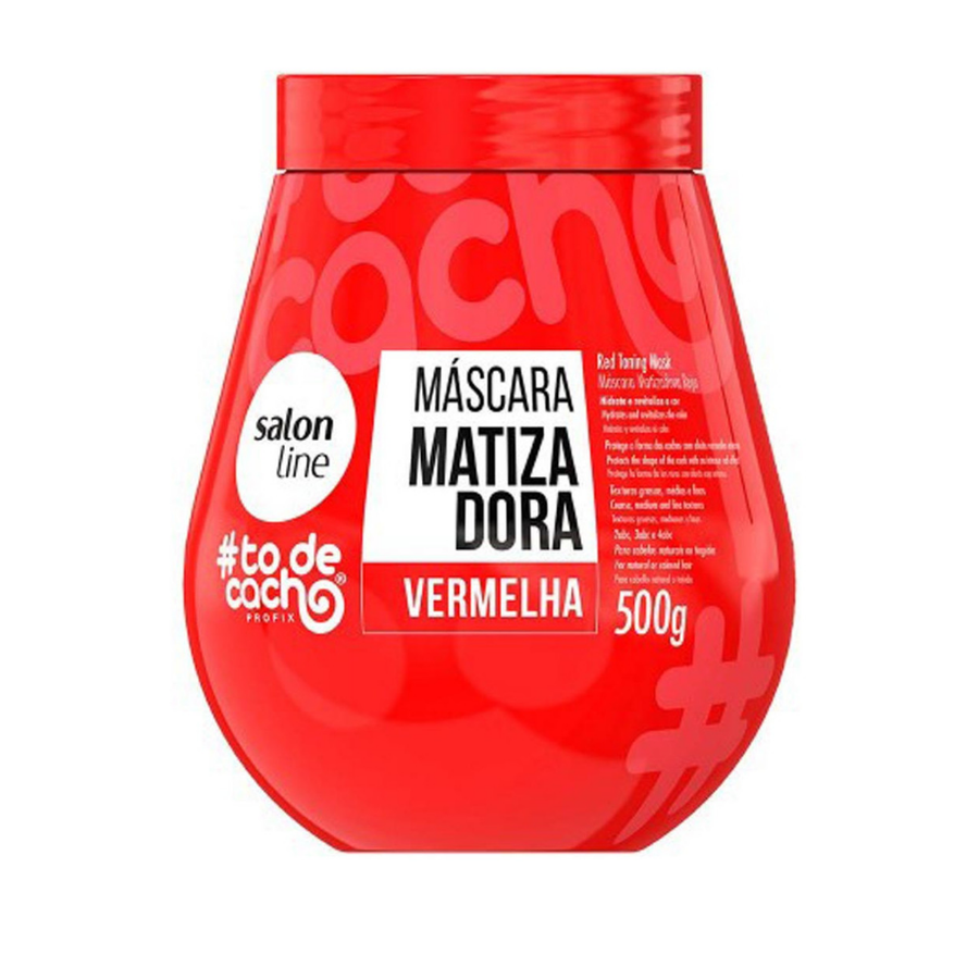 #TODECACHO MASCARA MATIZADORA VERMELHA 500G