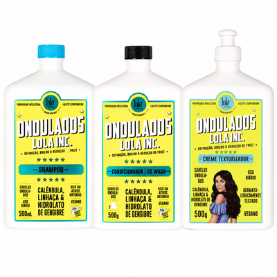 Lola Kit Ondulados Completo: Cachos Sem Esforço (3 Produtos)