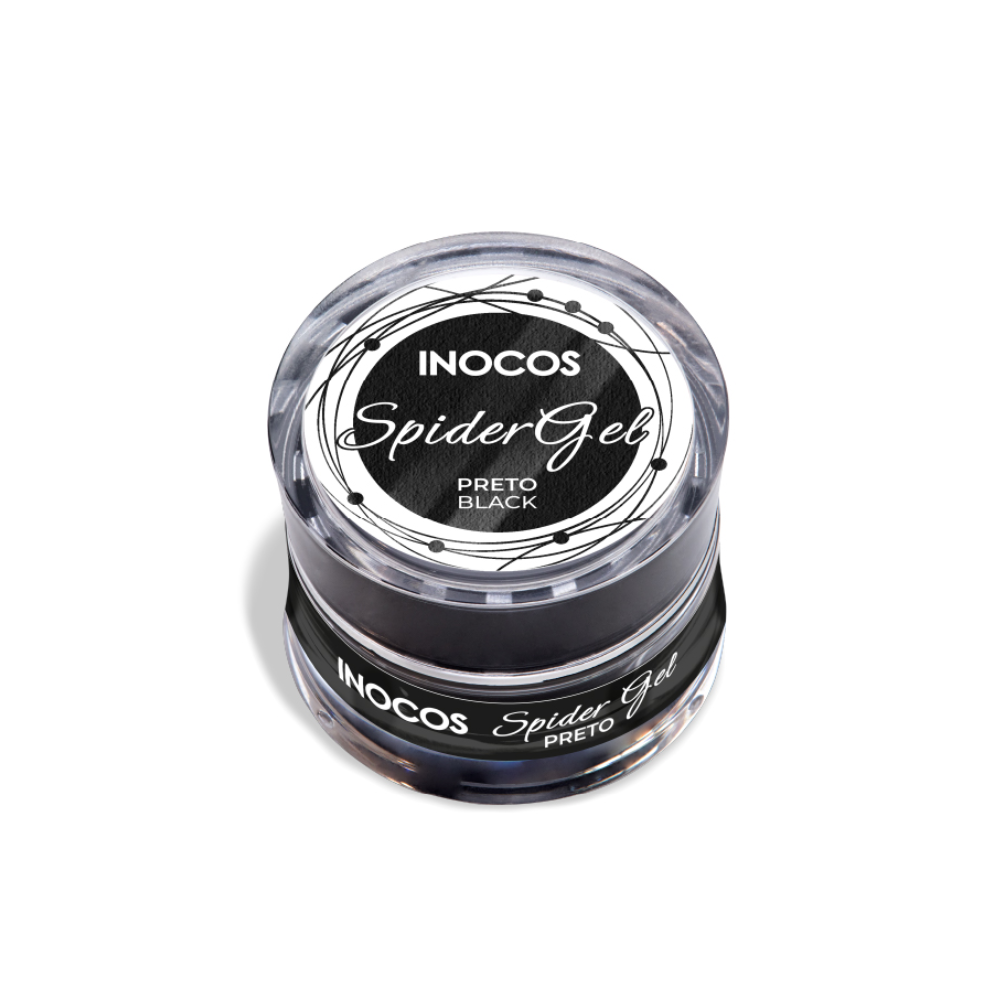 Spider Gel Preto 5ml - Inocos