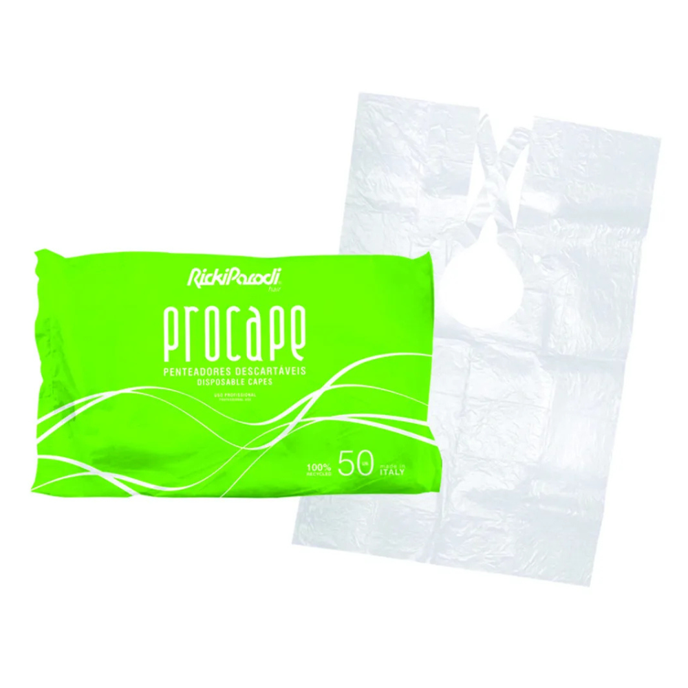 Penteador Descartavel Branco 50Unidades - Rickiparodi