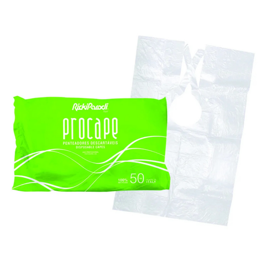 Penteador Descartavel Branco 50Unidades - Rickiparodi