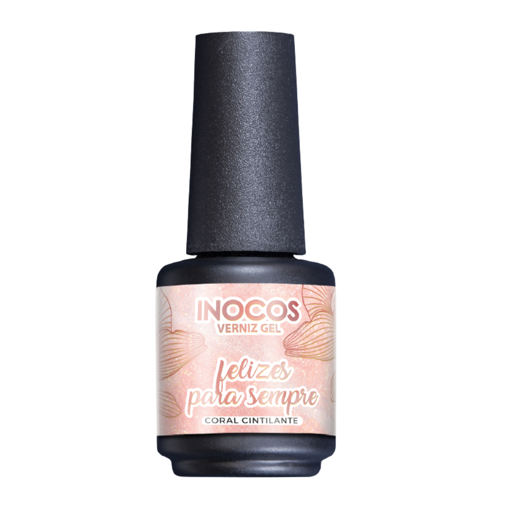 Verniz Gel Felizes Para Sempre 15ml - Inocos