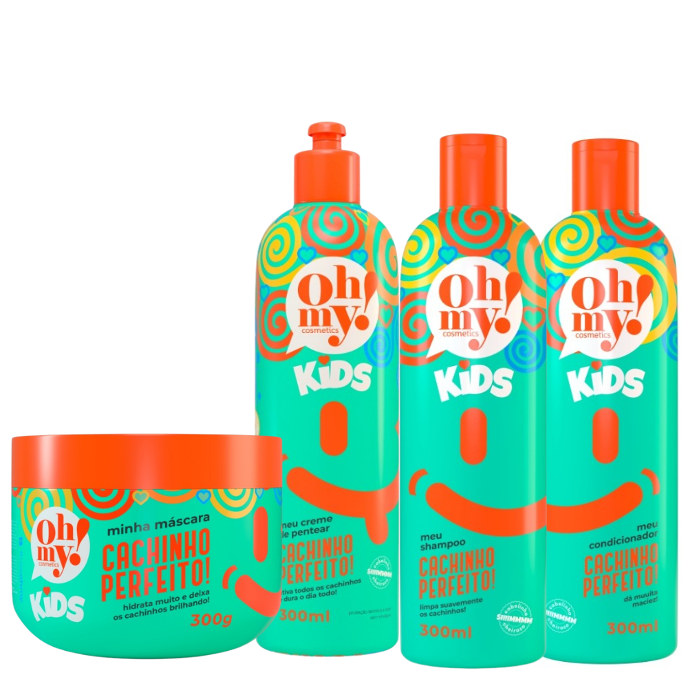 Oh My! Kit Missão Caracóis Perfeitos Kids (4 produtos)