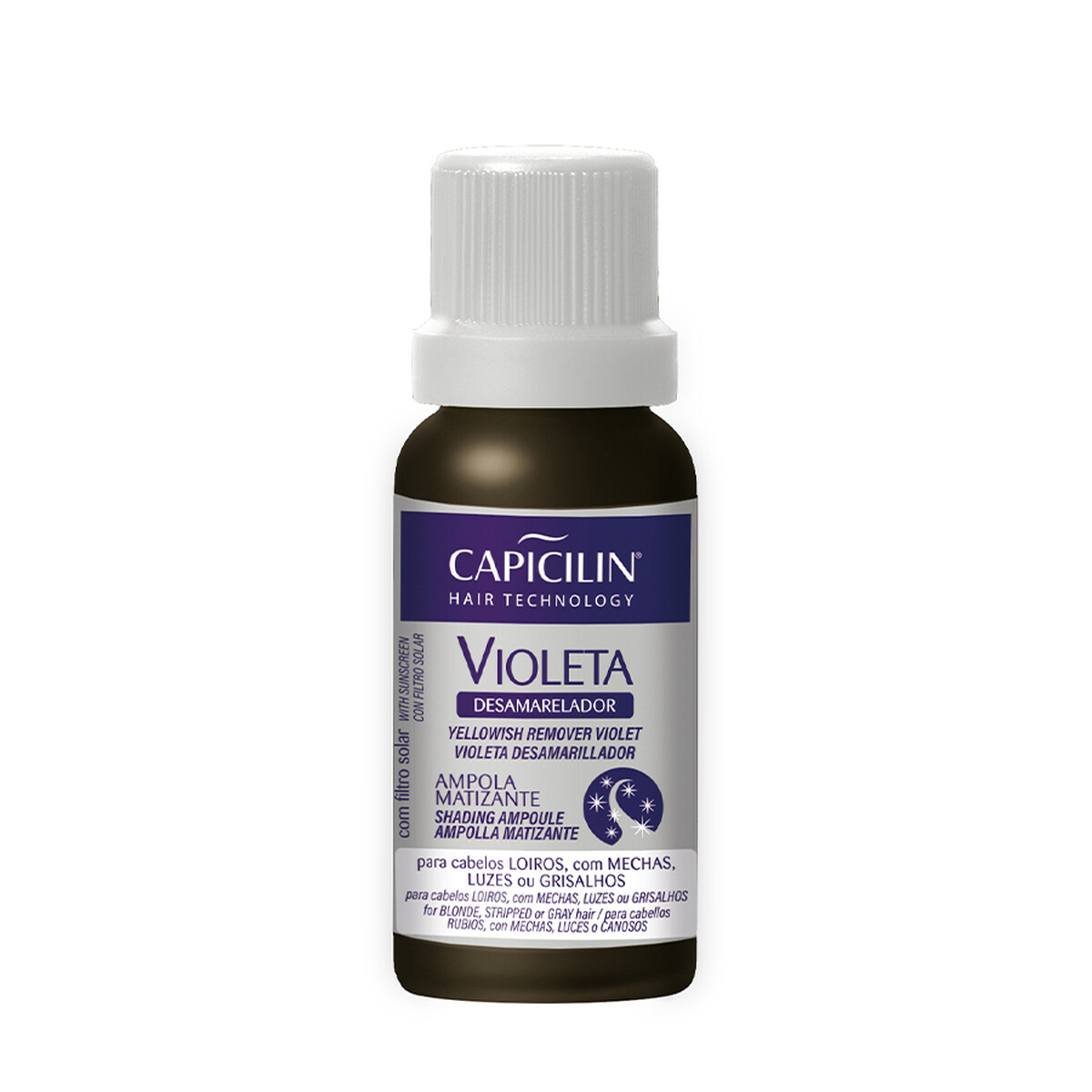 Ampola Violeta Desamarelador 20ml - Capicilin