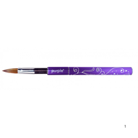 Pincel Oval Acrílico 100% Racoon #8 - Purple