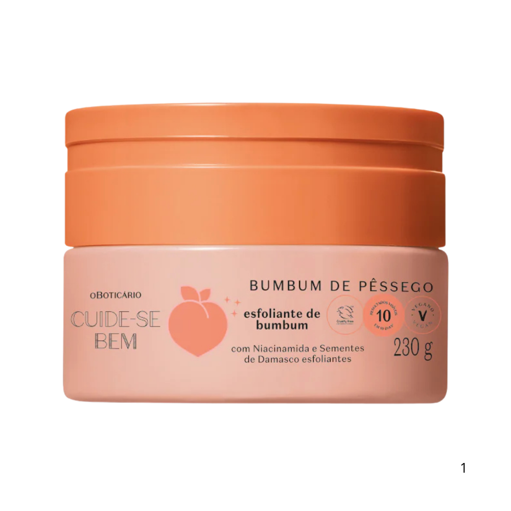 Creme Esfoliante para Bumbum Pêssego 230g - O Boticário