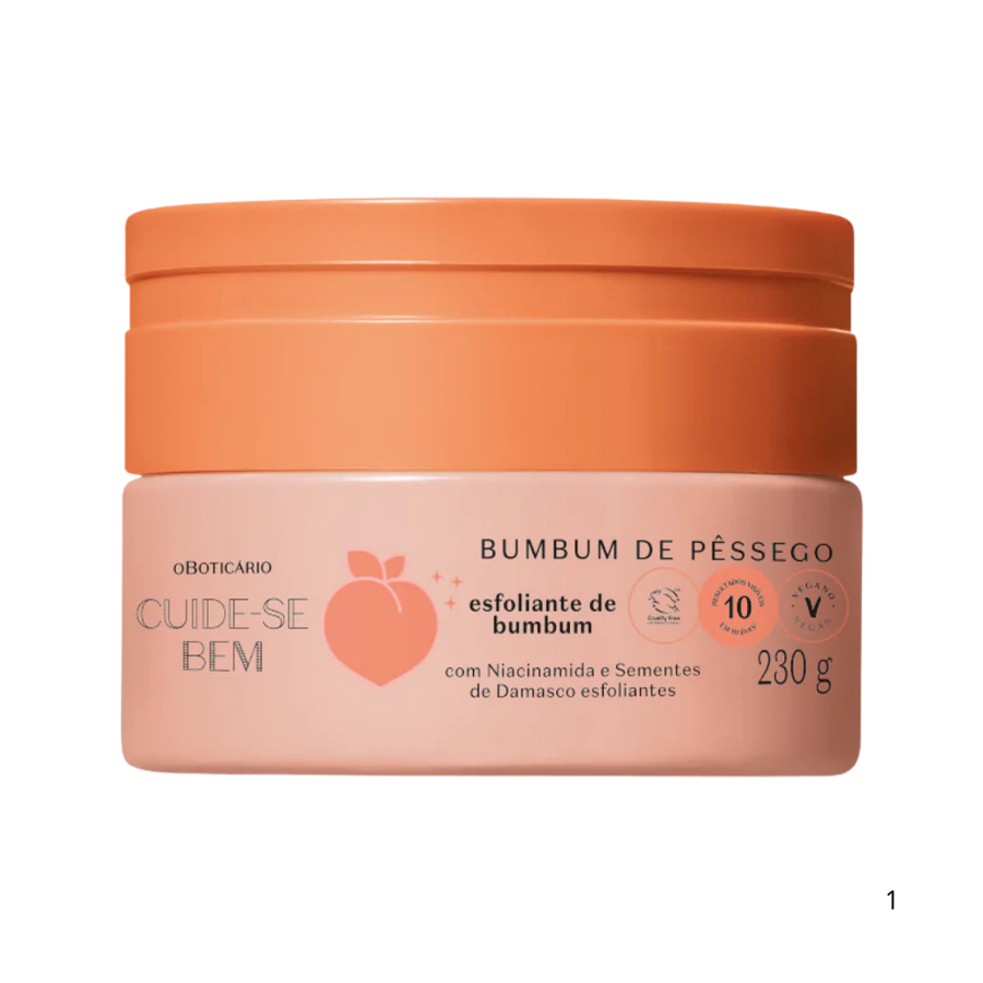 Creme Esfoliante para Bumbum Pêssego 230g - O Boticário
