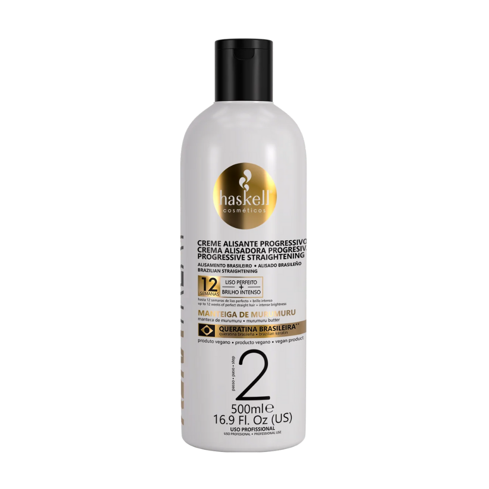 Haskell creme alisante passo 2 Keratreat 500 ml para alisamento capilar
