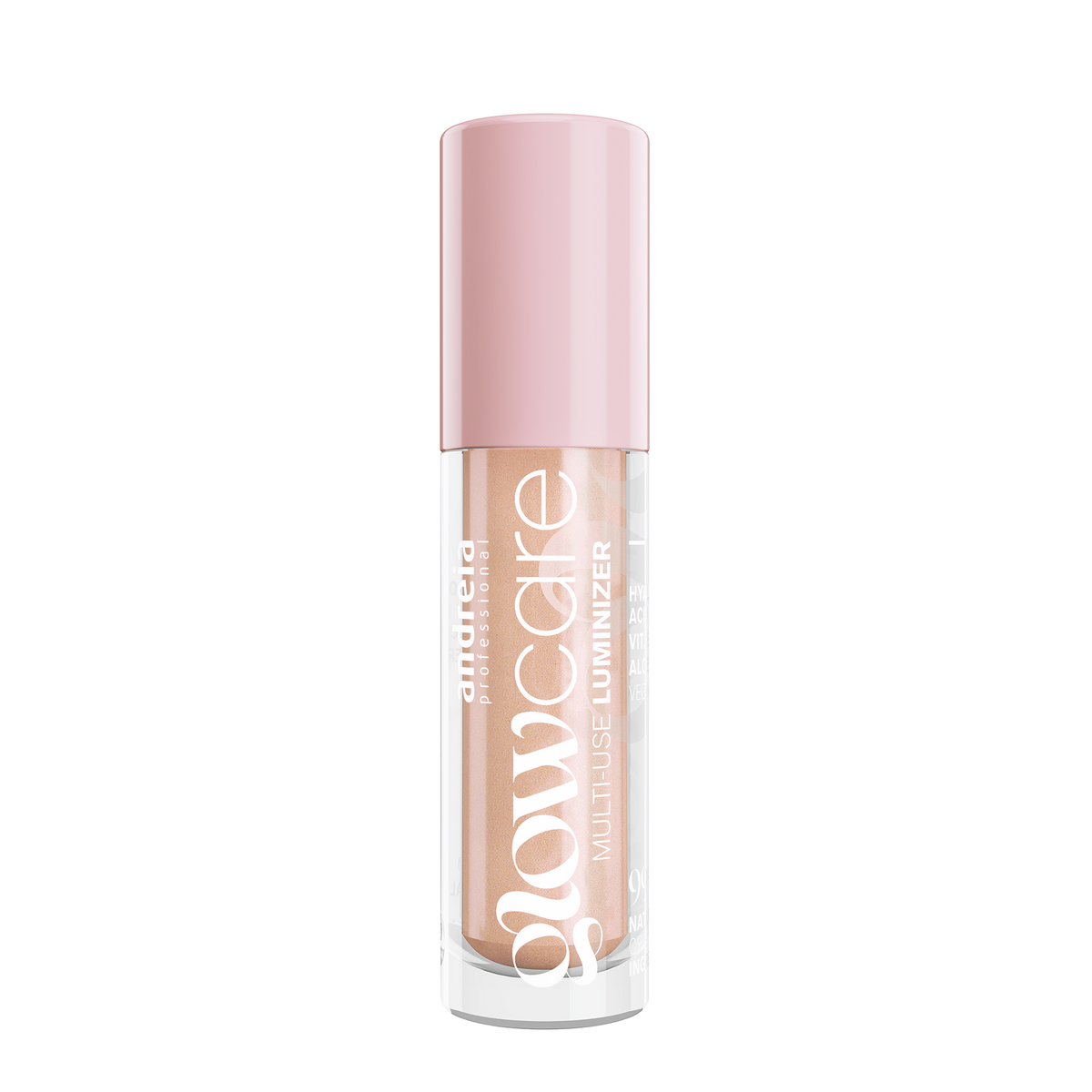 Iluminador Andreia Glow Care 04 Sunlit Bronze 4 g — embalagem sobre fundo branco