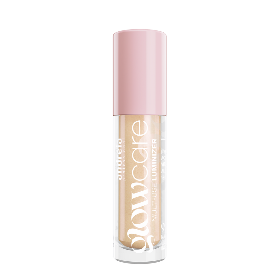 Iluminador Andreia Glow Care 05 Golden Hour 4 g — embalagem sobre fundo branco