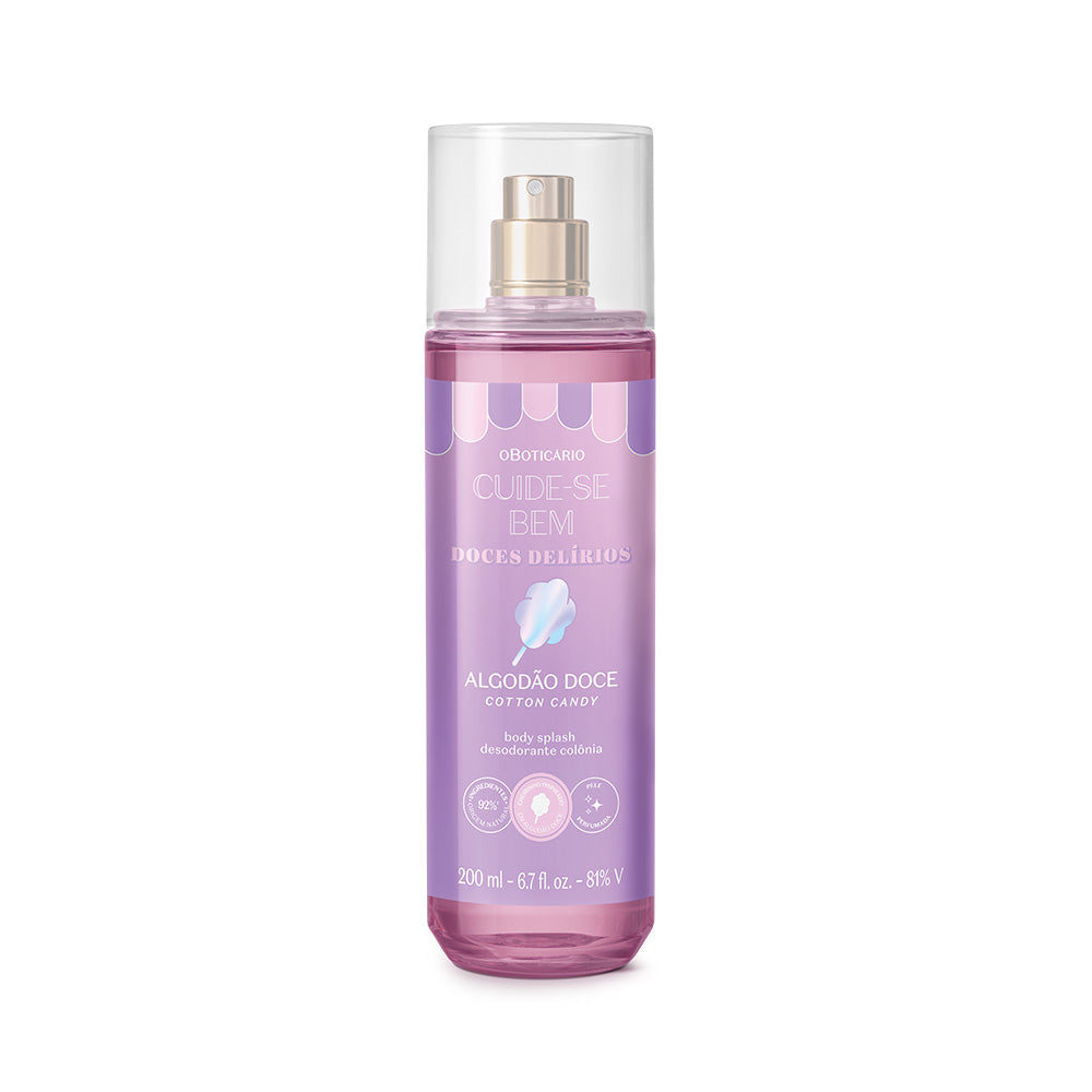 O Boticário Cuide-se Bem Doces Delírios Body Splash Algodão Doce 200 ml