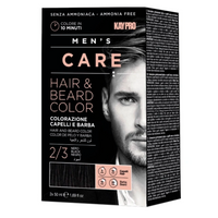 Kit Coloração Cabelo e Barba Men´s Care Preto 2/3 - Kaypro