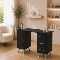 Mesa de Manicure 120 cm com Gavetas para Estúdio & Escritório