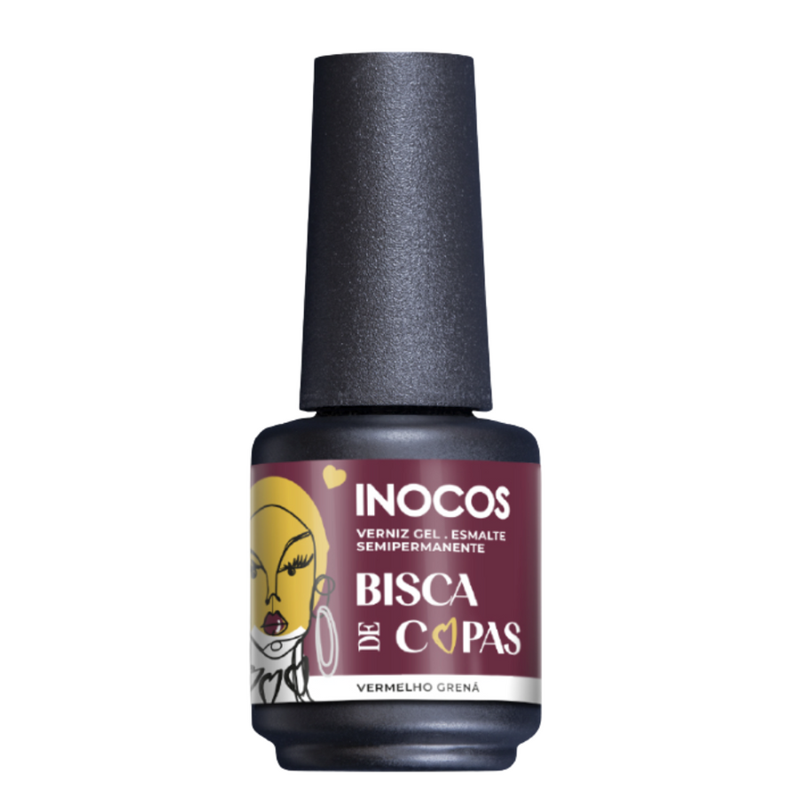 Verniz Gel QH6 Bisca de Copas 15ml - Inocos