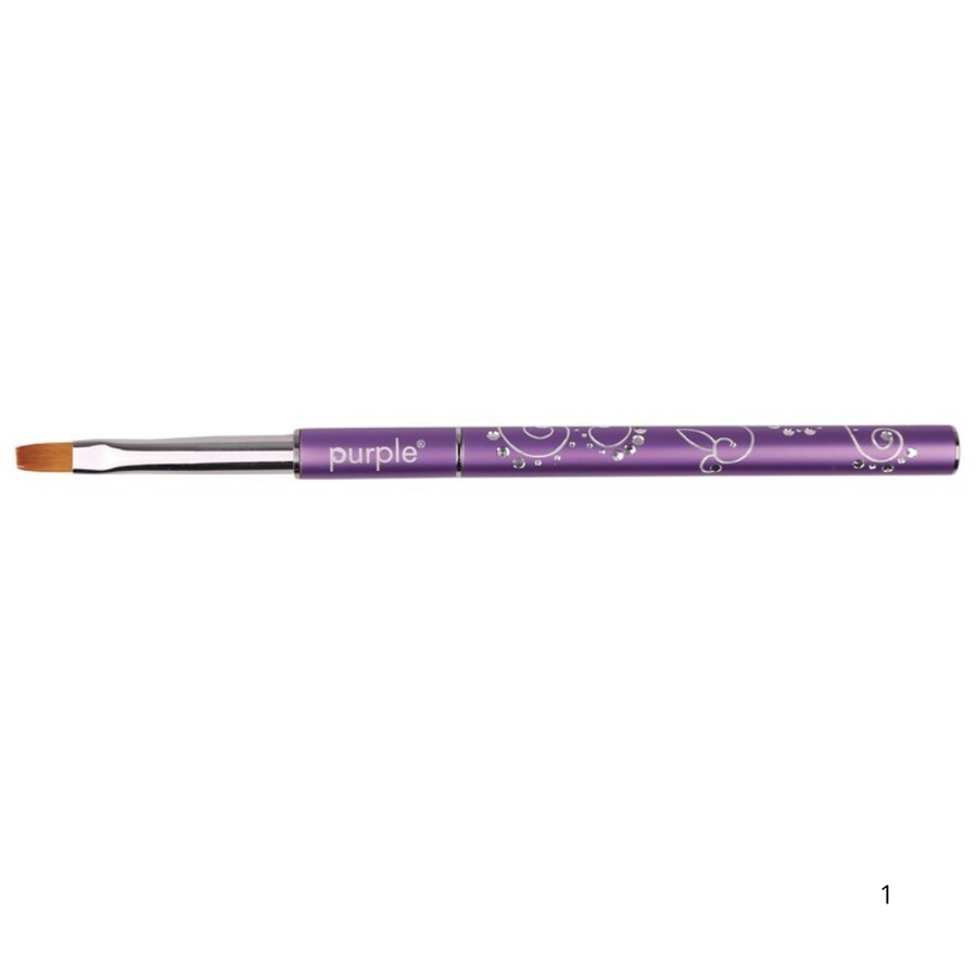 Pincel Nylon Flat Gel #4 - Purple