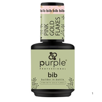 Purple Professional BIB - Builder in a Bottle Pink with Gold Flakes P370 15ml