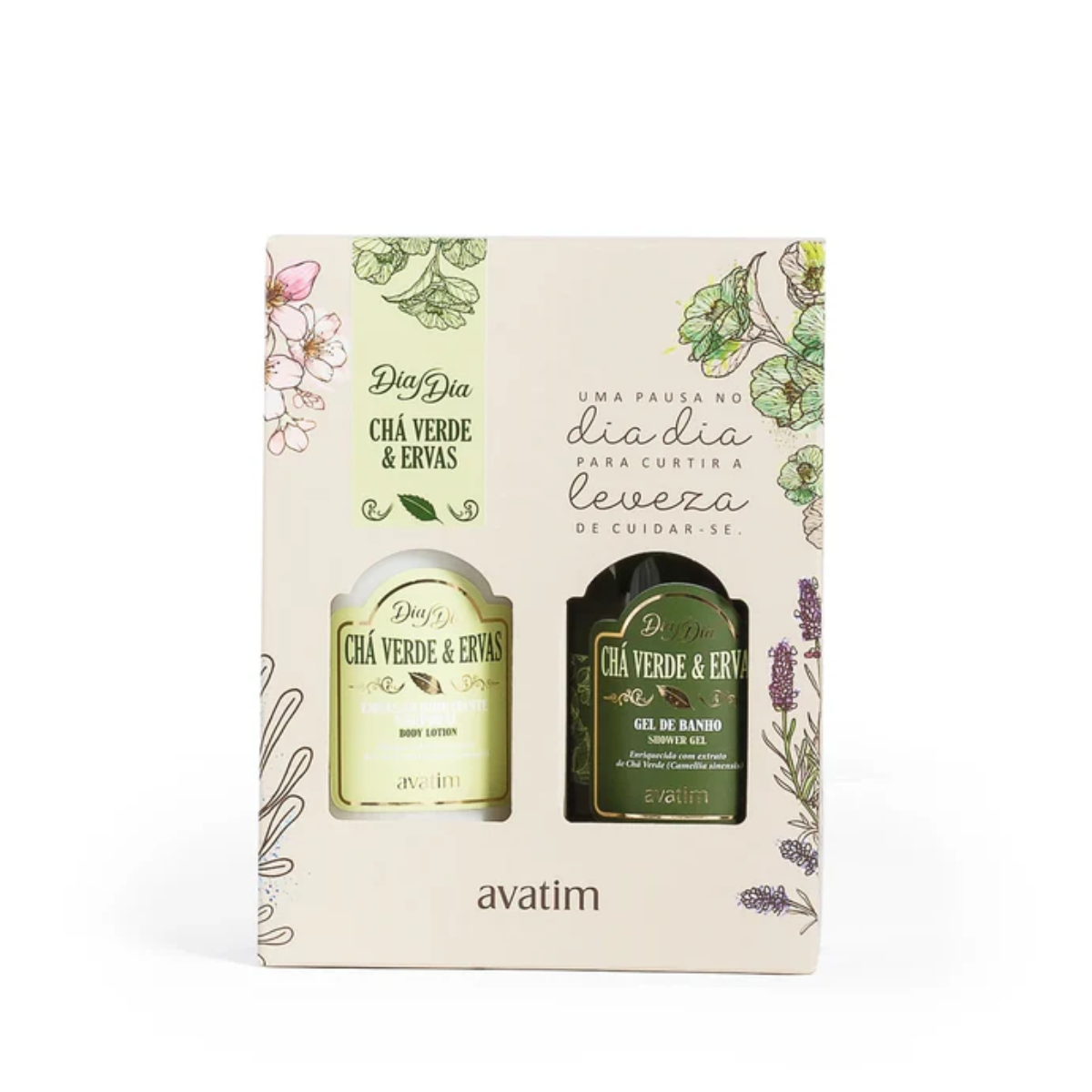 Avatim Kit Dia Dia Chá Verde & Ervas 200ml + 200ml