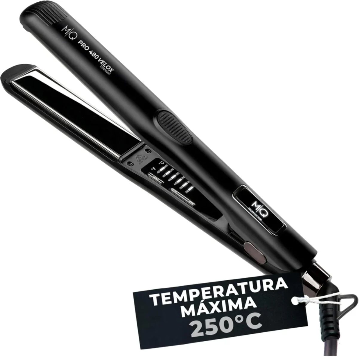 MQ Profissional prancha Pro 480 Velox Titanium 250 ºC para alisar o cabelo