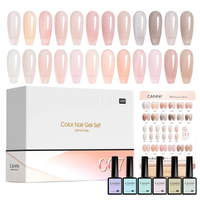 CC7 - 30pcs Gel Polish Kit Translucent Jelly Color - Canni