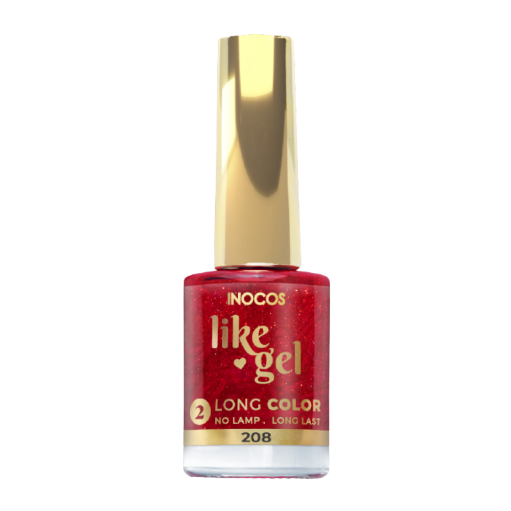 Verniz Efeito Gel de Alta Duração Like Gel 208 11ml - Inocos