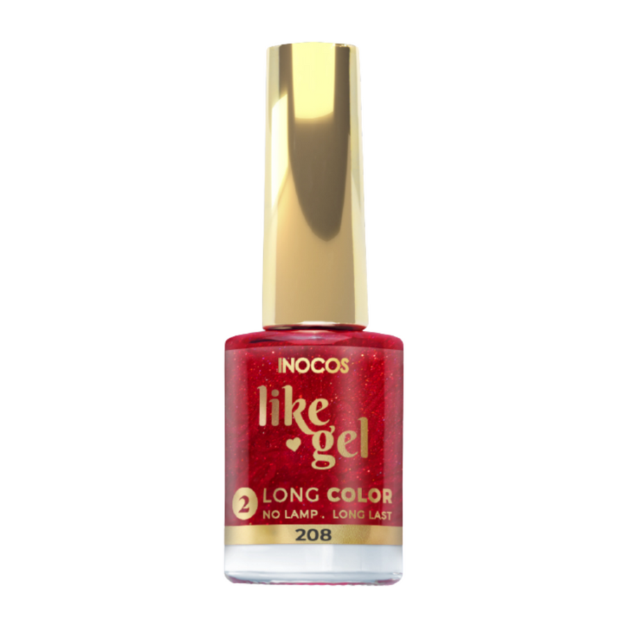 Verniz Efeito Gel de Alta Duração Like Gel 208 11ml - Inocos