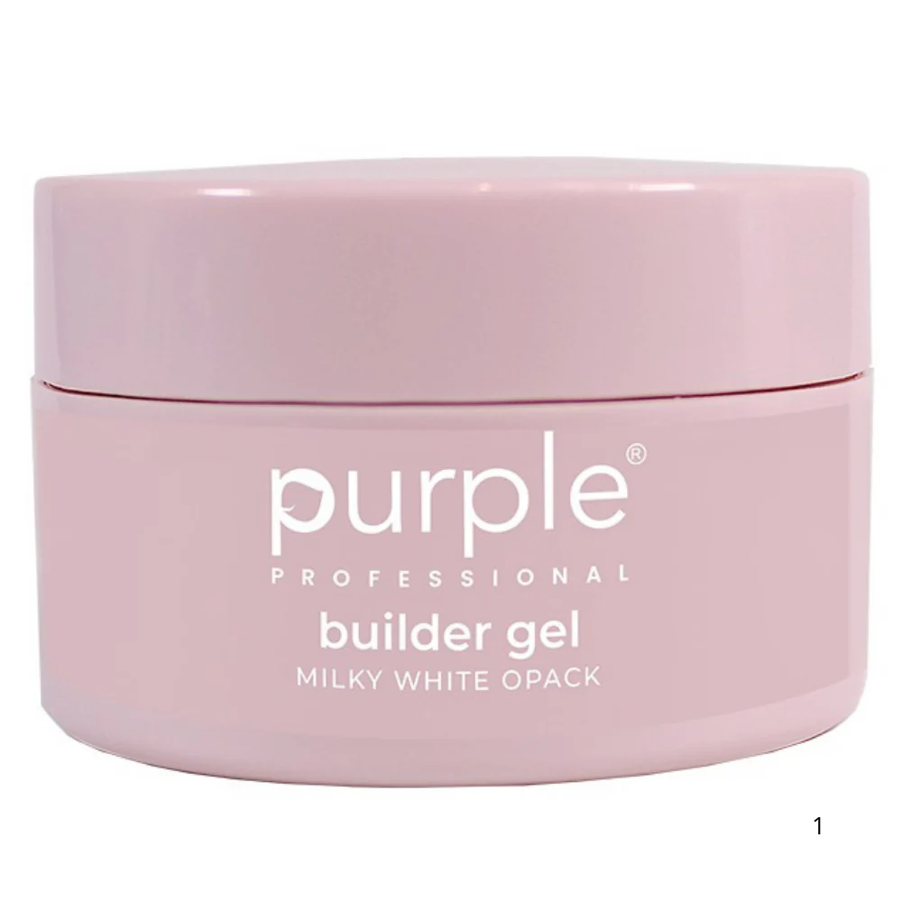 Purple - Buider Gel Milky White Opack 15gr