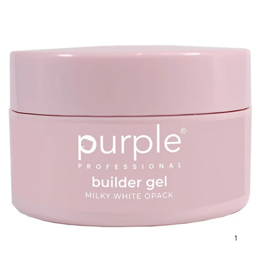 Purple - Buider Gel Milky White Opack 15gr