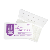 Soft Gel Tips Medium Coffin S3 500 Unidades