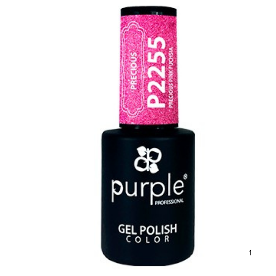 Gel Polish Precious Pink Fuchsia 10ml - Purple