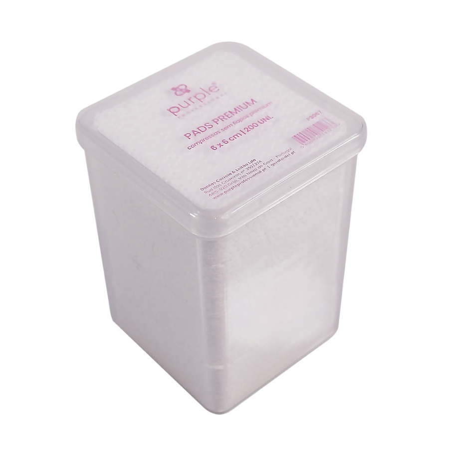 Pads Premium Microperfuradas 200 Unidades - Purple