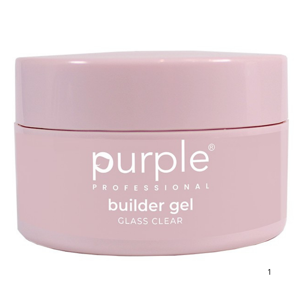 Purple -BUIDER  Gel Glass CLEAR 15gr