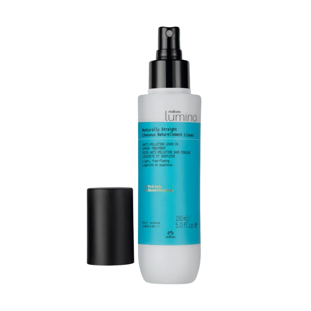 Natura Lumina Spray Antipoluição Cabelo Liso 150ml