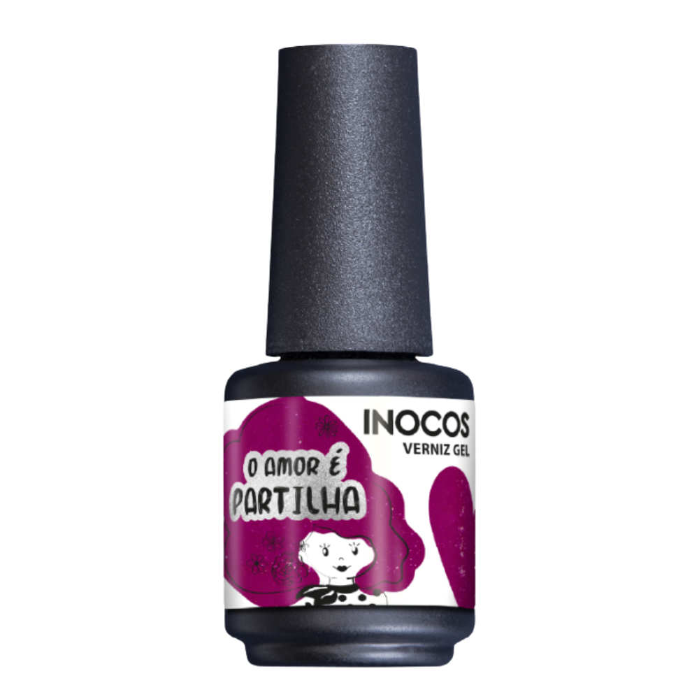 Verniz Gel O Amor É Partilha 15ml - Inocos