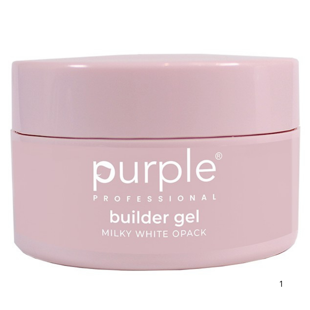 Purple - Buider Gel Milky White Opack 50gr